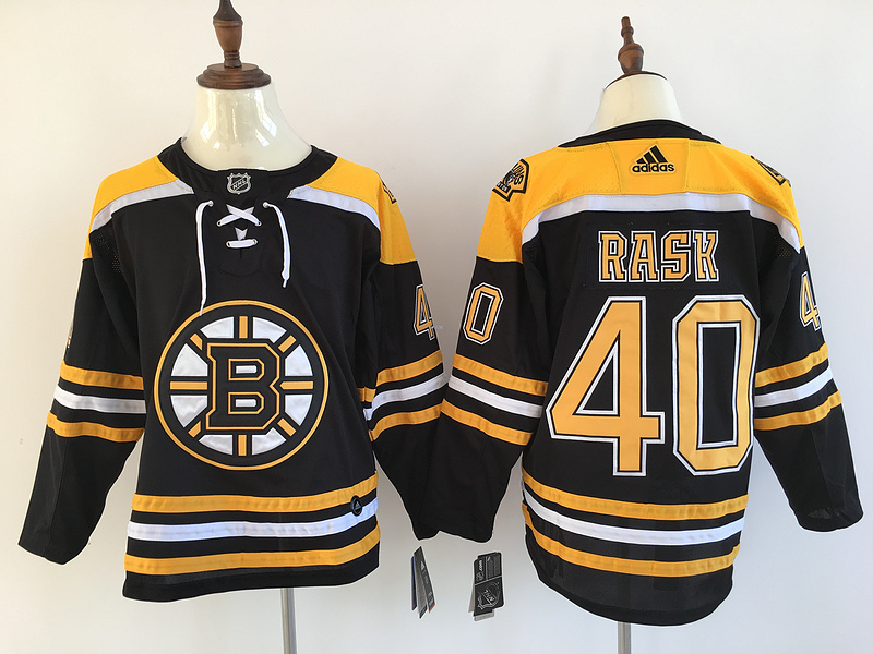 Men's Boston Bruins Tuukka Rask #40 Black Jersey